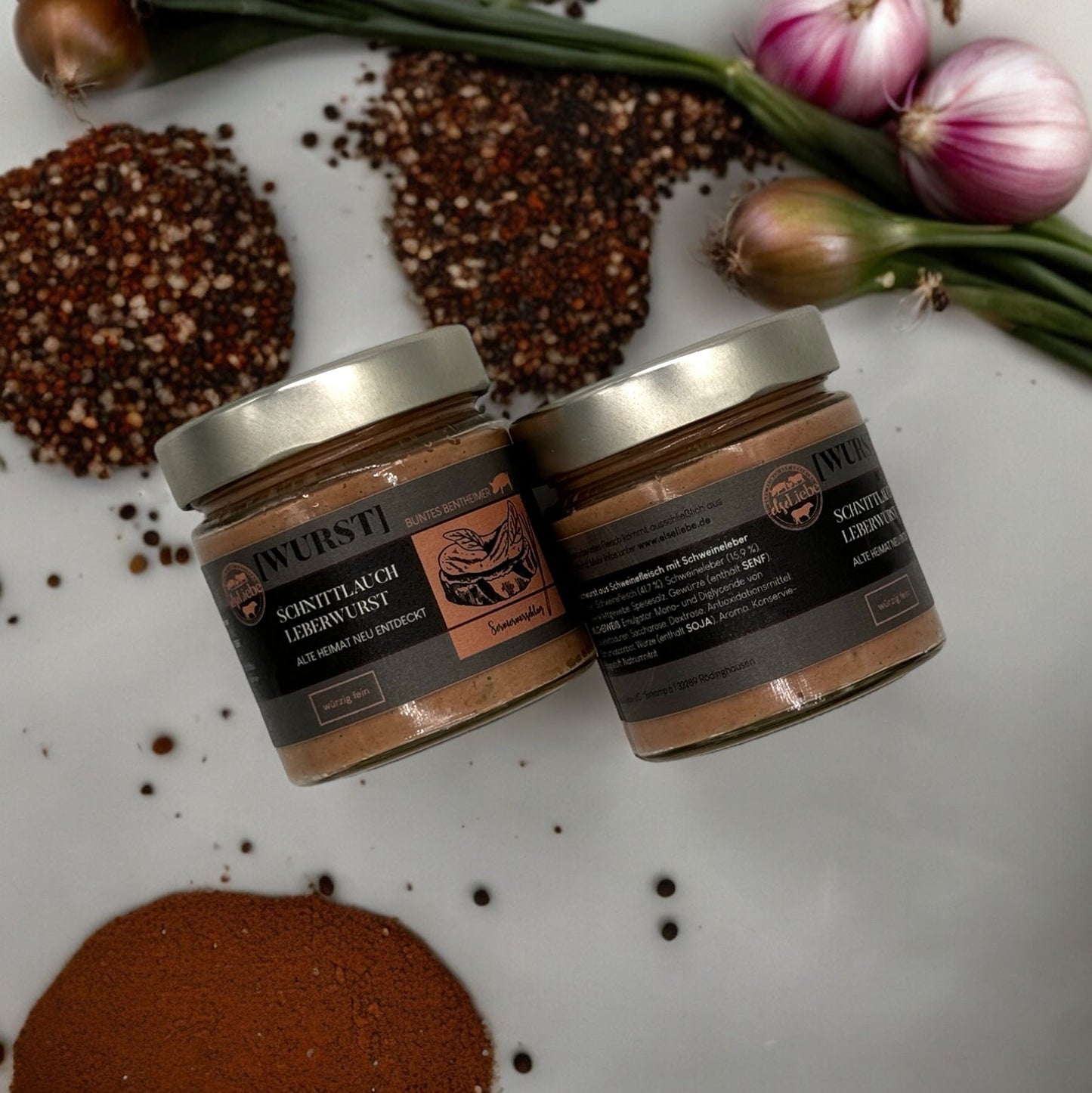 Kleine Genussbox mit Suppe und Leberwurst