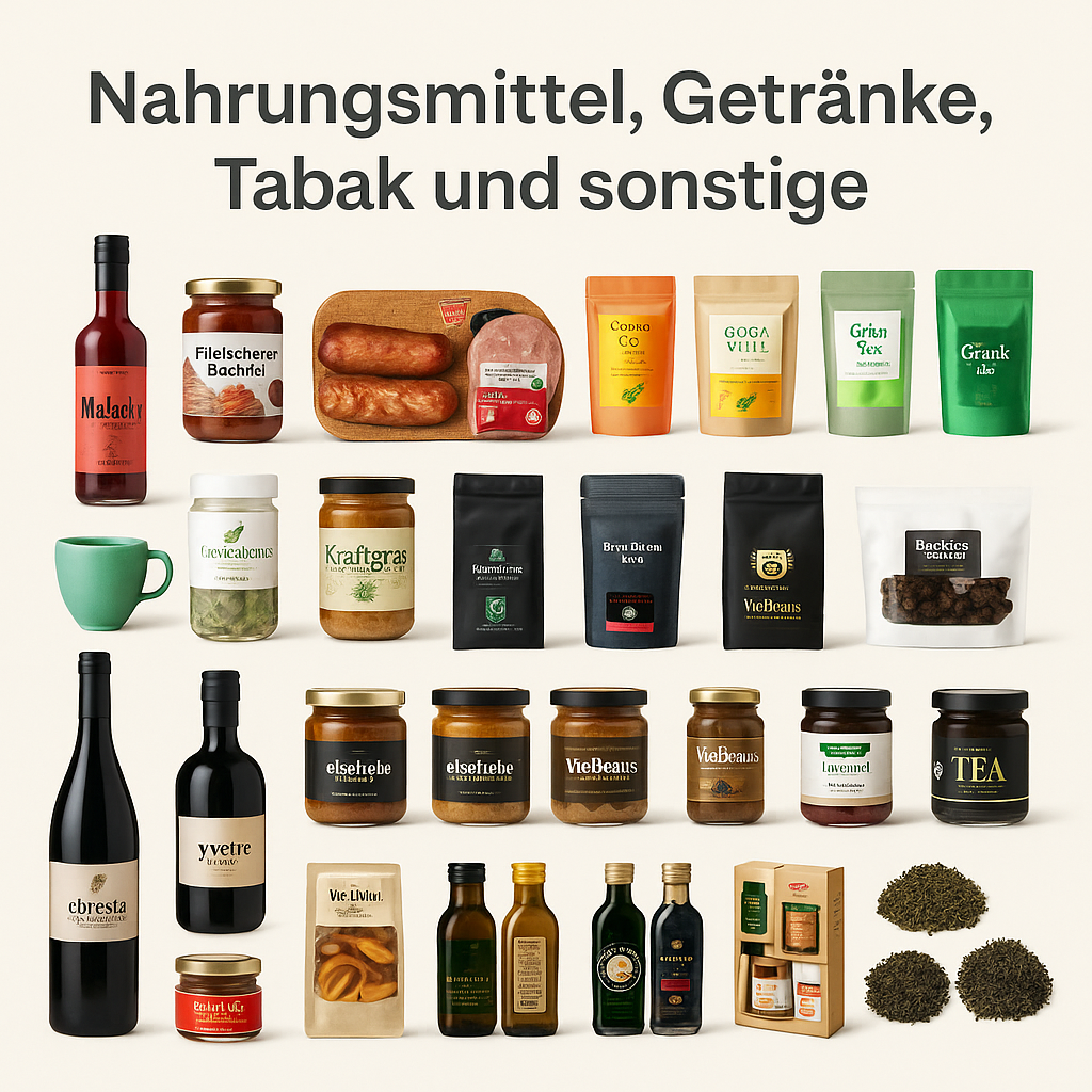 Feinkost & Genussartikel – Nahrungsmittel, Getränke, Tabak und mehr