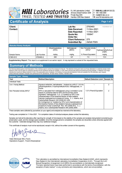 Manuka Honig MGO 100+, 225g