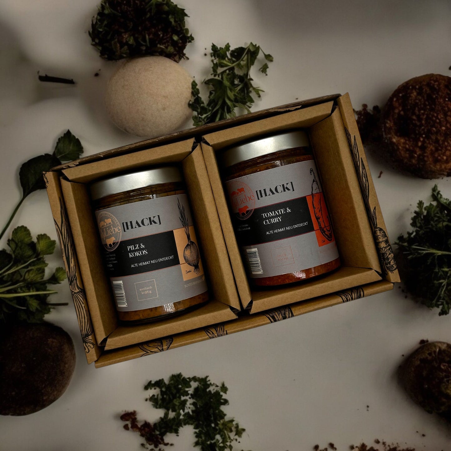 Genussbox zum Probieren mit 2 Sorten Hack