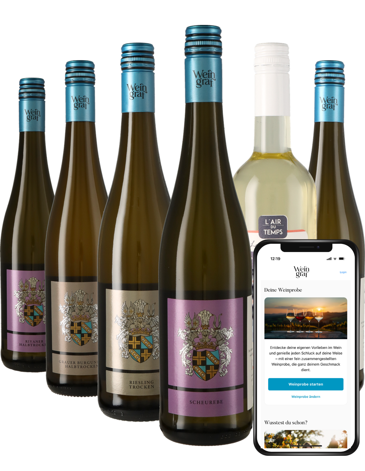 Weinpaket Weißwein mit App-Weinprobe
