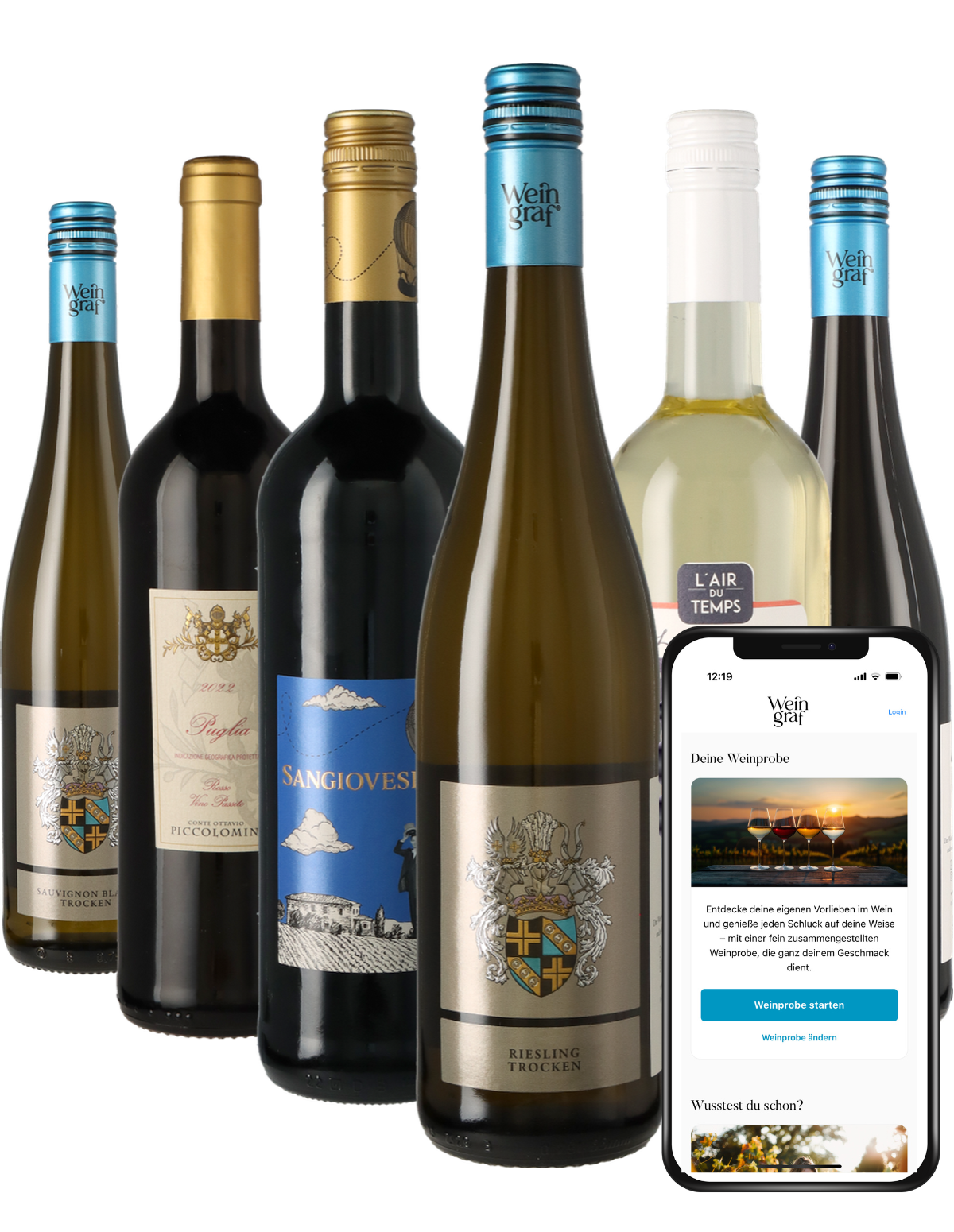 Weinpaket Trocken mit App-Weinprobe