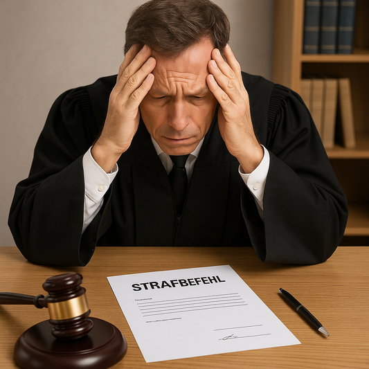 Strafbefehl ohne Richterunterschrift - Musterbrief