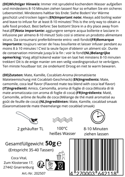 Sanfte Blüte (Mate de Coca + Kamille)