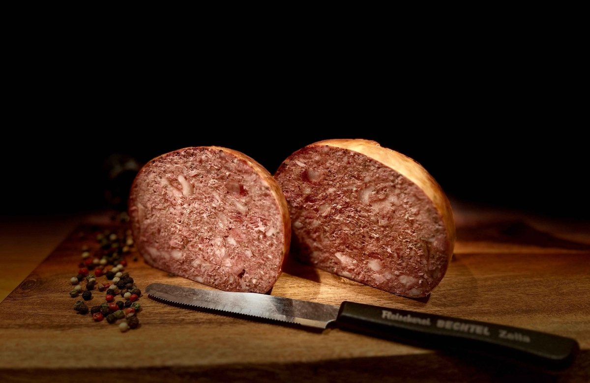 Hausmacher Leberwurst in der Blase