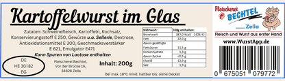 Kartoffelwurst im Glas