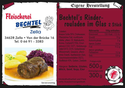 Rinderrouladen im Glas (2Stück)