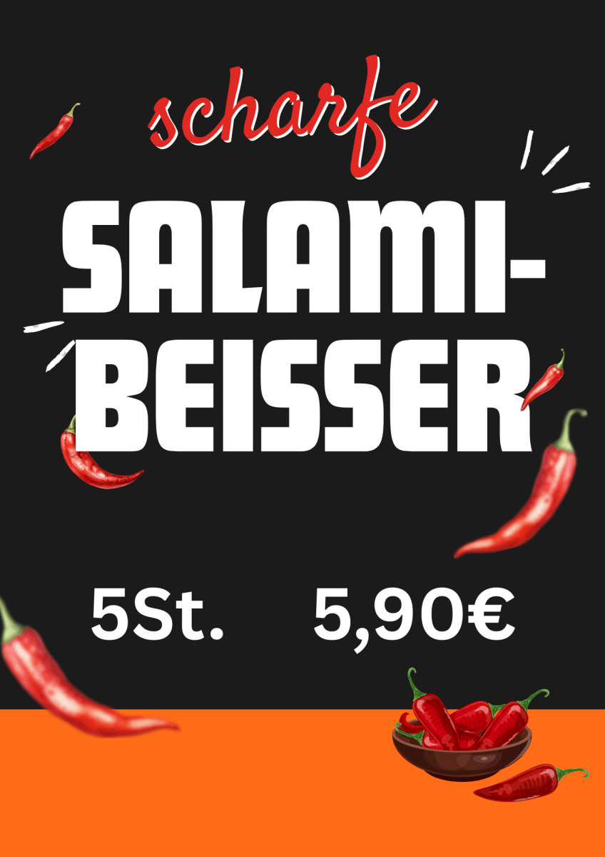 scharfe Salamibeiser 5er Pack